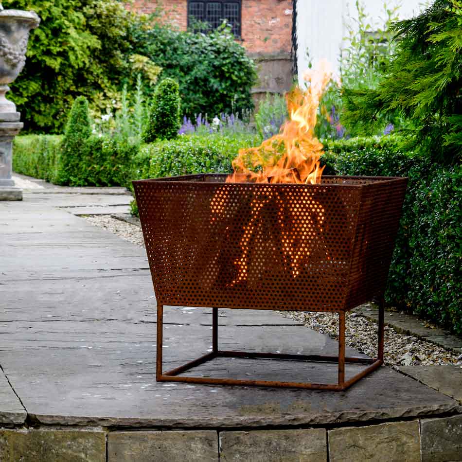 Norfolk Basket Fire Pit - Rust – Lime Lace