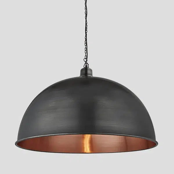 Pewter & Copper Brooklyn Giant Dome Pendant - 24 inch - Industville ...