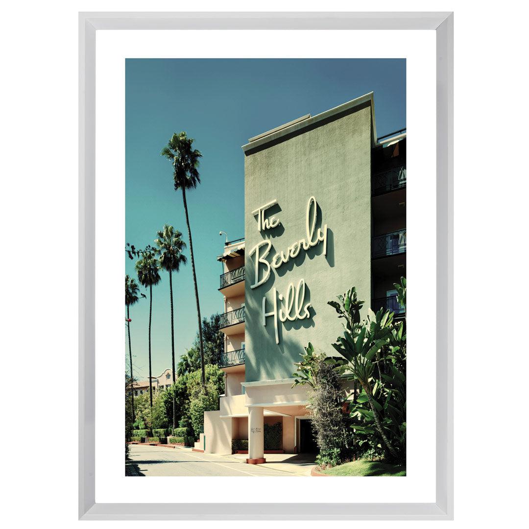 Beverly Hills deals Hotel Framed Photograph Art in Faux Bamboo Frame