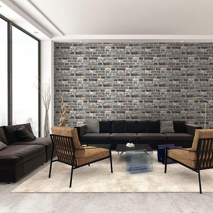 Exposed Real Brick Effect Wallpaper - 50008 - Today Interiors – Lime Lace