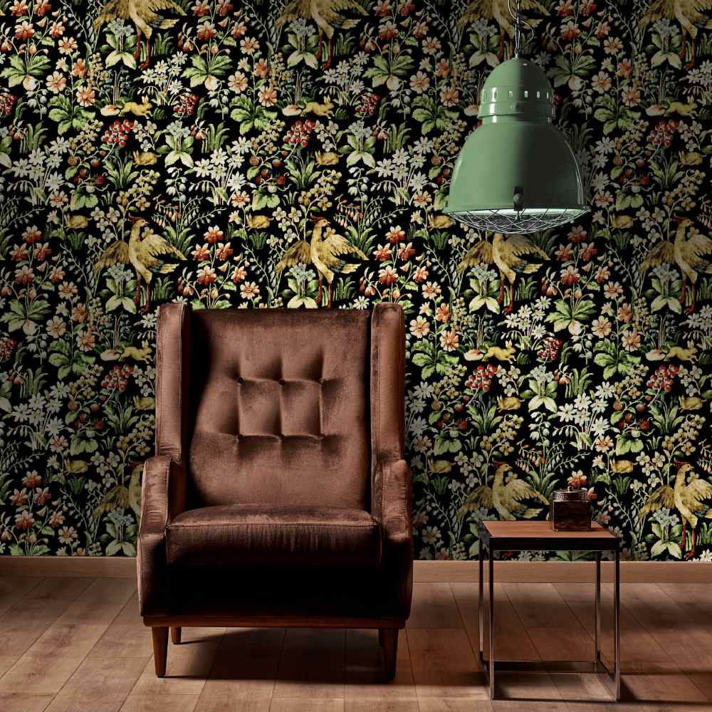 Floral Tapestry Wallpaper - Set of 3 Rolls - MINDTHEGAP – Lime Lace